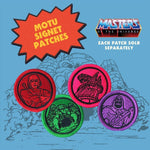 castle grayskull patch, he-man patch, skeletor patch, snake mountain patch, motu patches, motu merch