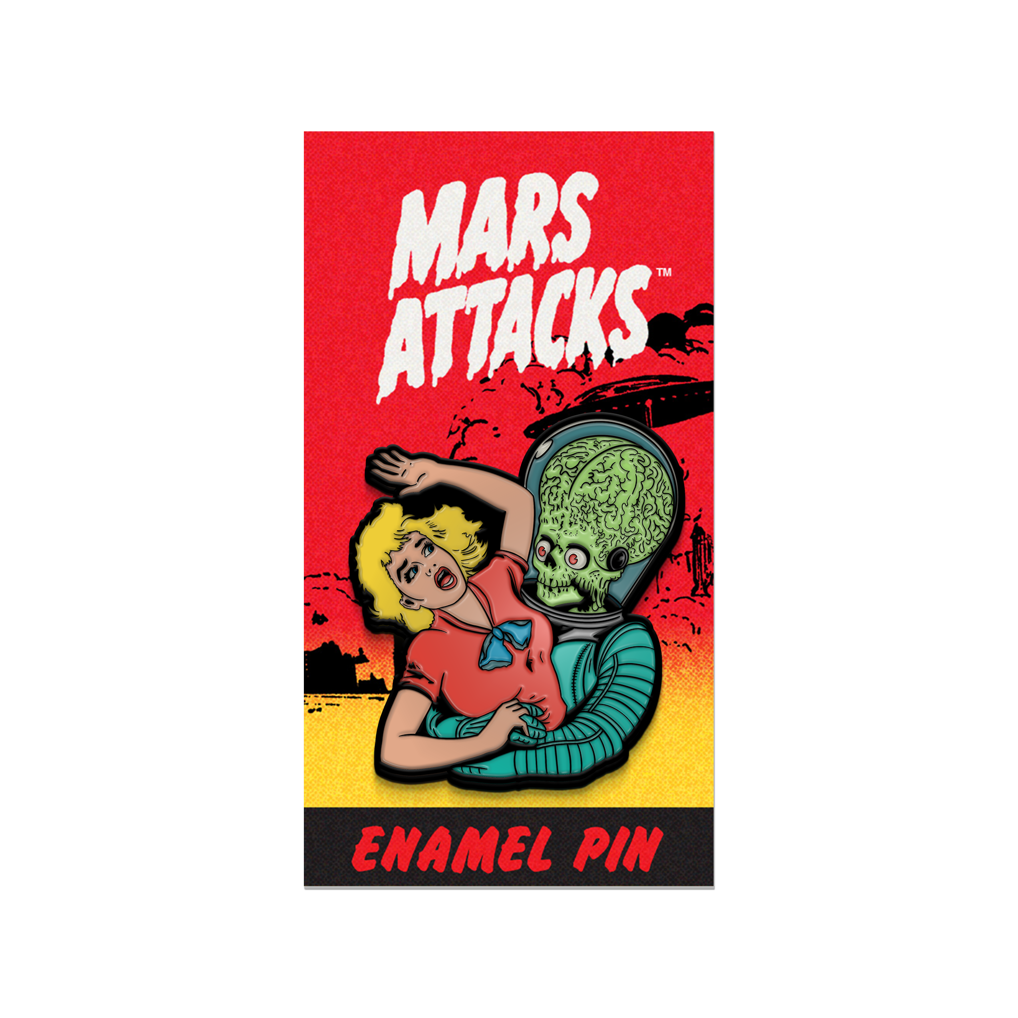 mars attacks martian enamel pin han cholo