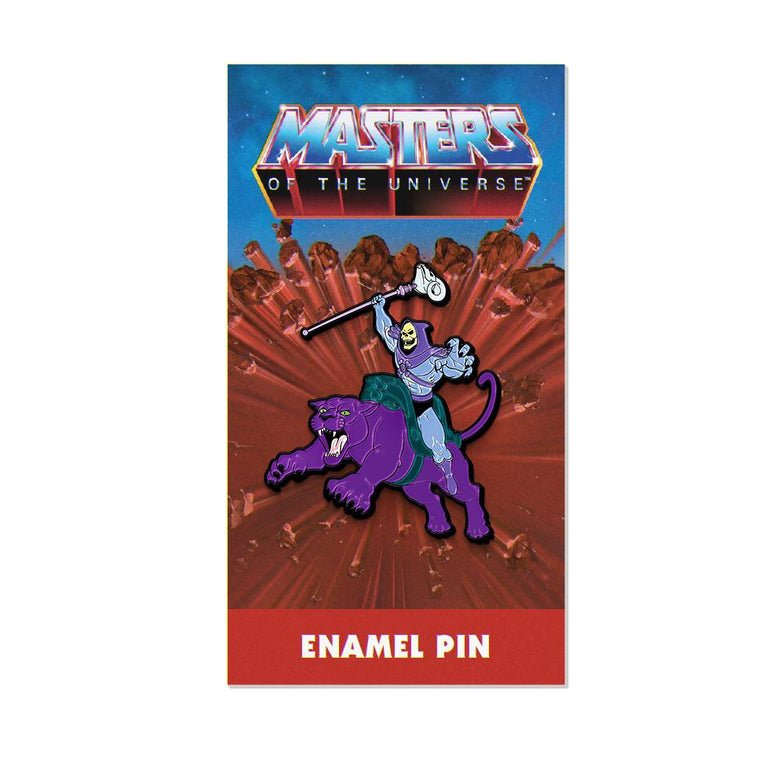 skeletor enamel pin, motu acessories, masters of the universe, skeletor merch