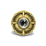 UFO Ring pm rings Precious Metals Vermeil - 24k Gold Plated 9 Clear