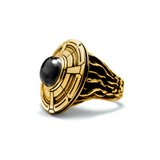 UFO Ring pm rings Precious Metals Vermeil - 24k Gold Plated 9 Black