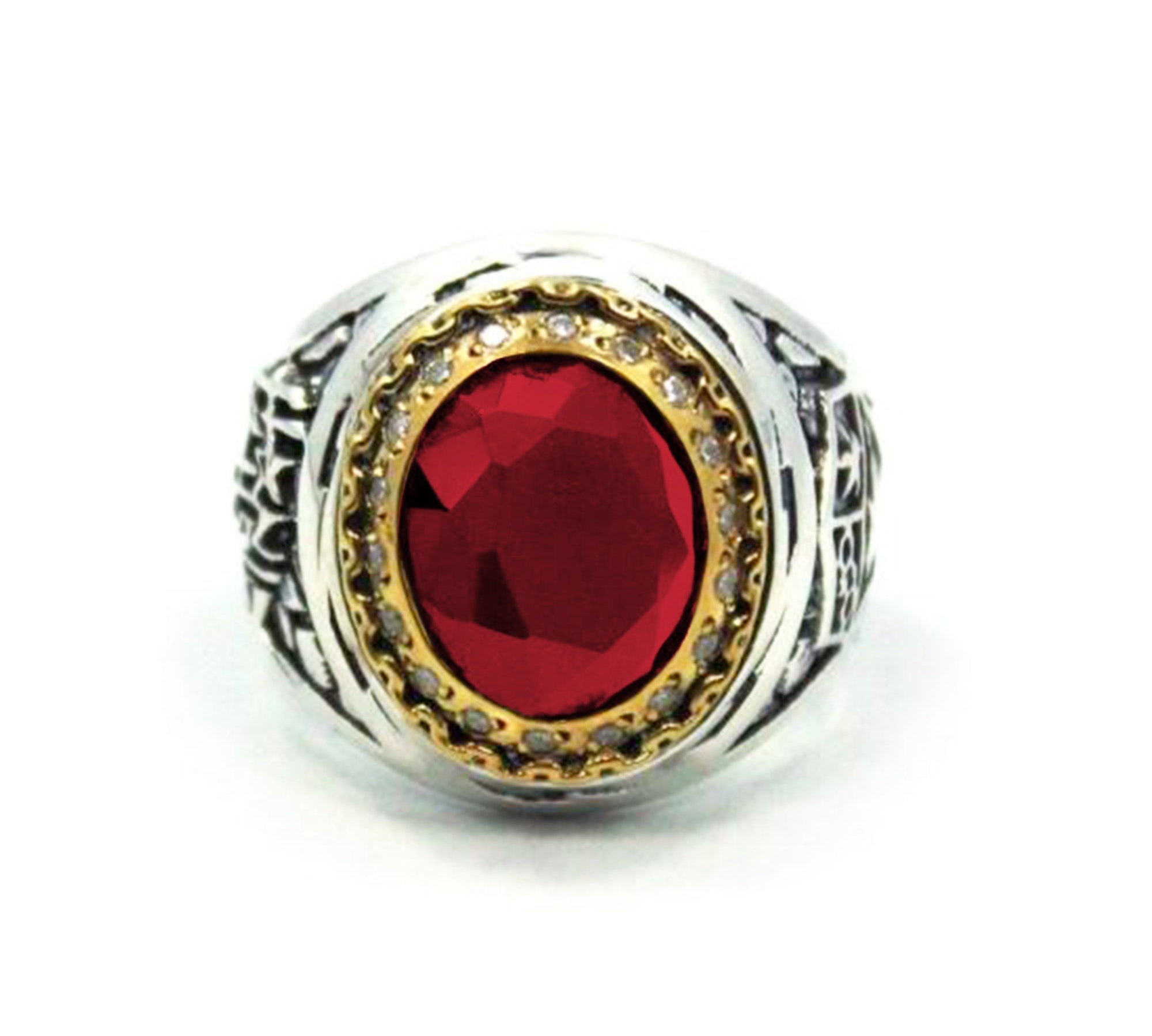His No Class Ring pm rings Precious Metals 2-Tone 9 Red