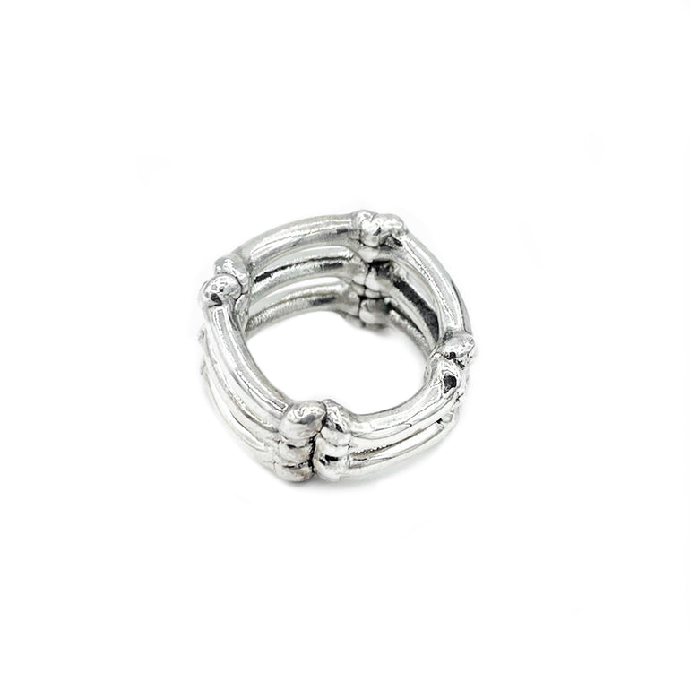 sterling silver bone ring unisex, bone ring