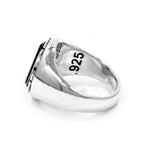 inside detail of the All Seeing Eye Ring in Silver from the han cholo precious metal collection