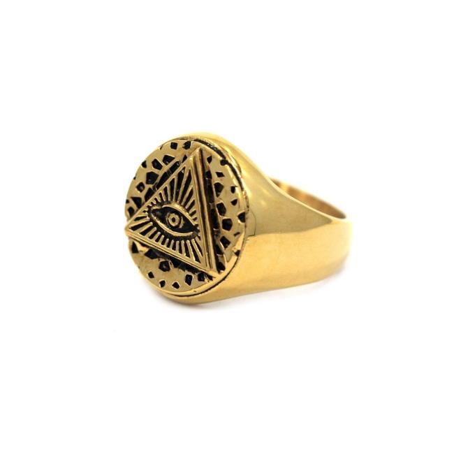 All Seeing Eye Ring, all seeing eye jewelry, illuminati ring, illuminati eye, han cholo jewelry