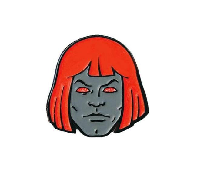 front of the Anti-He-Man enamel pin from the masters of the universe collection