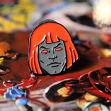 shot of the Anti-He-Man enamel pin on a masters of the universe book