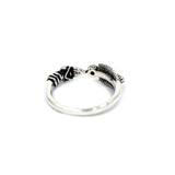 back of the Arrow Ring in silver from the han cholo precious metal collection