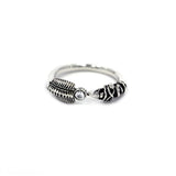 front of the Arrow Ring in silver from the han cholo precious metal collection