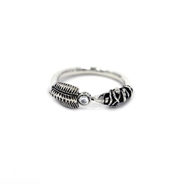 front of the Arrow Ring in silver from the han cholo precious metal collection