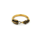front of the Arrow Ring in gold from the han cholo precious metal collection