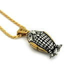 left angle of the Baby Bobo Owl Pendant from the han cholo fantasy collection