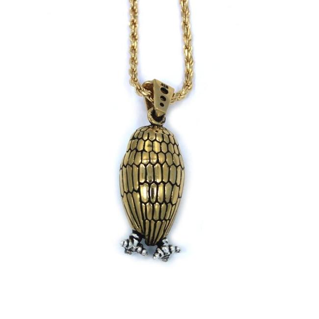 back of the Baby Bobo Owl Pendant from the han cholo fantasy collection