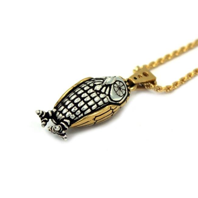 right angle of the Baby Bobo Owl Pendant from the han cholo fantasy collection