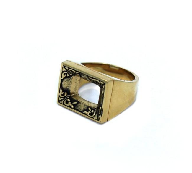 Baby Frame Ring Vermeil / 9 Pm Rings