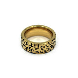back of the Baby Leopard Ring in gold from the han cholo precious metal collection