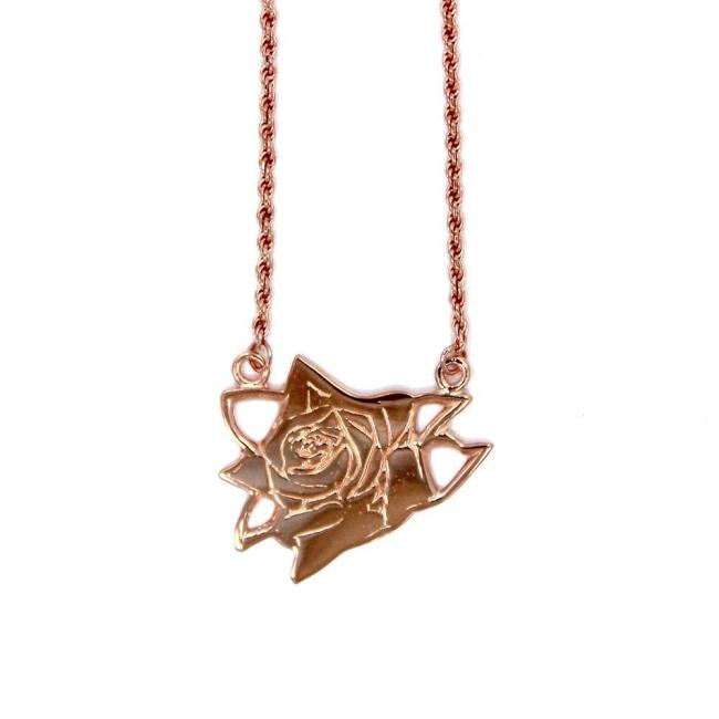 Baby Rose Pendant Gold / 18 Pm Necklace