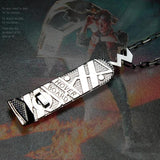 hover board necklace, back to the future merch, bttf jewelry