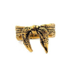 back of the Bandana Ring in gold from the han cholo precious metal collection