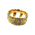 front of the Bandana Ring in gold from the han cholo precious metal collection