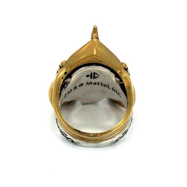 back of the Battle Cat Ring from the masters of the universe jewelry collection