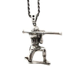 Bazooka Army Man Pendant Pm Necklaces