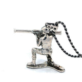 Bazooka Army Man Pendant Pm Necklaces