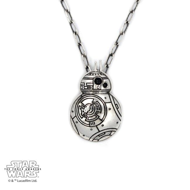 front view of the BB8 Pendant from the han cholo star wars collection