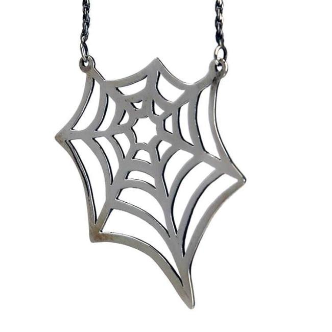 Big Spider Web Necklace Pm Necklaces