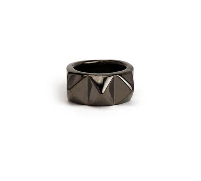 Big Spike Ring, SPIKE RING, Spiked ring, han cholo jewelry, polished ring, gloss ring, gold ring