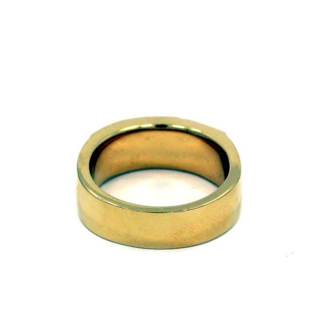back of the Big Spike Ring in gold from the han cholo precious metal collection