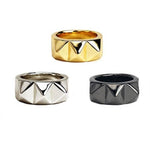 Big Spike Ring, SPIKE RING, Spiked ring, han cholo jewelry, polished ring, gloss ring, gold ring