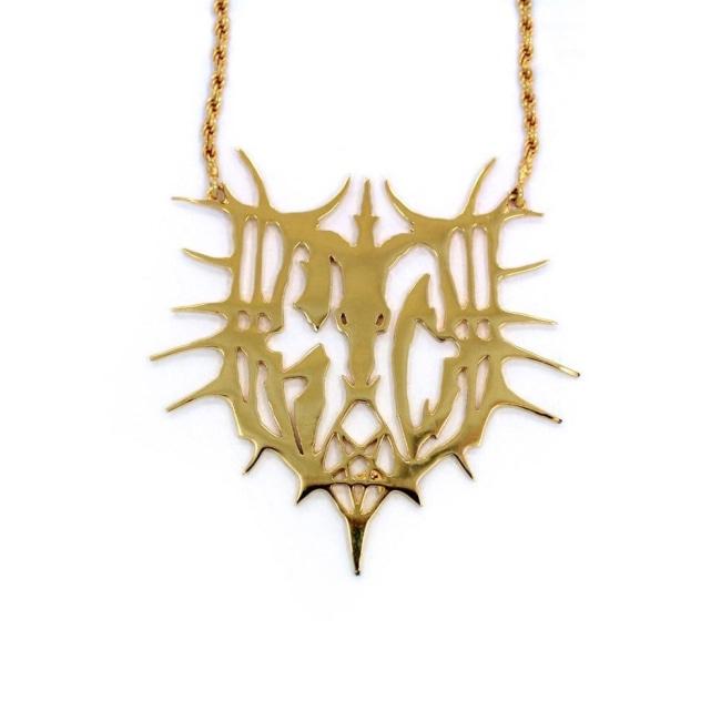 Bitch Name Plate Pendant Vermeil Pm Necklaces