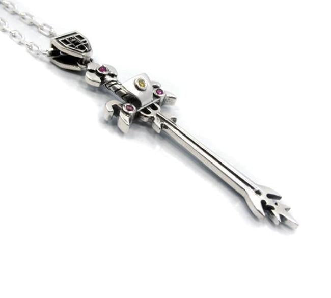Blazing Sword Pendant Silver / One Size Ss Necklaces