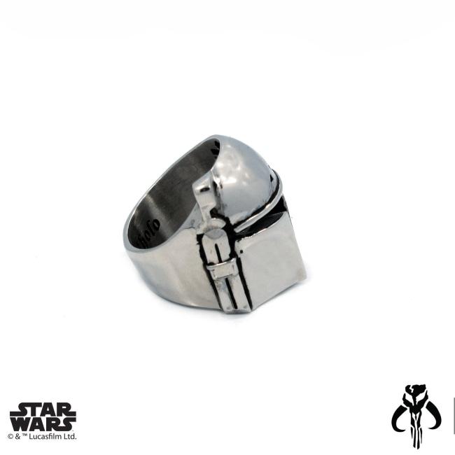 side of the Boba Fett Ring from the han cholo star wars collection