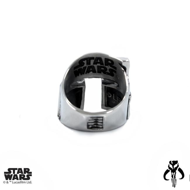 back of the Boba Fett Ring from the han cholo star wars collection