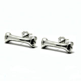 Bone Earring, skeleton earrings, bone studs, bone jewelry, han cholo jewelry, han cholo