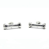 Bone Earring, skeleton earrings, bone studs, bone jewelry, han cholo jewelry, han cholo