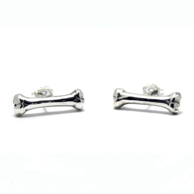 Bone Earring, skeleton earrings, bone studs, bone jewelry, han cholo jewelry, han cholo