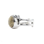 side of the Brain Dead ring from the han cholo skulls collection