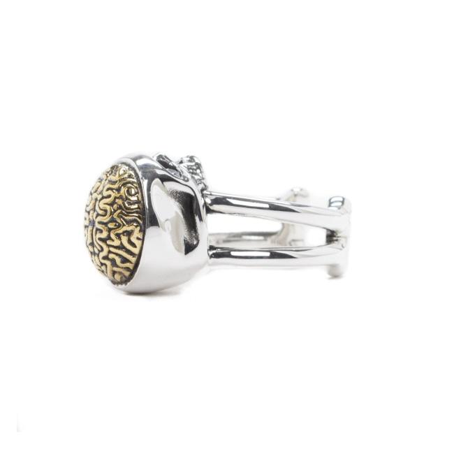 side of the Brain Dead ring from the han cholo skulls collection