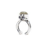 angle of the Brain Dead ring from the han cholo skulls collection