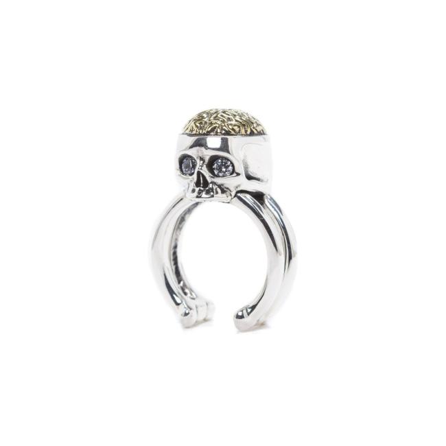 angle of the Brain Dead ring from the han cholo skulls collection
