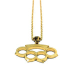 Brass Knuckles 2 Pm Necklace
