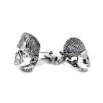 angle shot of the Bride And Monster Cufflinks from the universal monsters collection