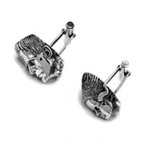 side shot of the Bride And Monster Cufflinks from the universal monsters collection