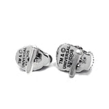 back shot of the Bride And Monster Cufflinks from the universal monsters collection