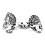 angle shot of the Bride And Monster Cufflinks from the universal monsters collection
