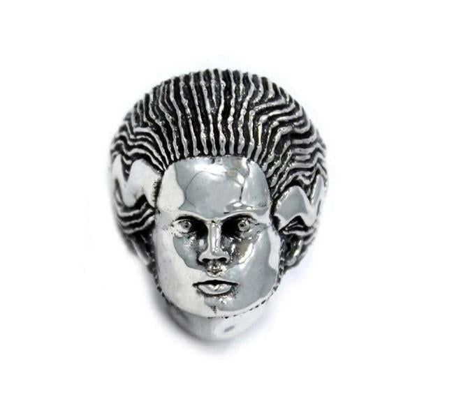 front of the Bride Of Frankenstein Ring from the universal monsters jewelry collection