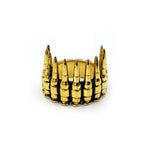 gold bullets ring, .925 gold ring, vermeil bullets ring, mens ring